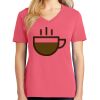 Cotton Women's V-neck Tee sing united test Thumbnail