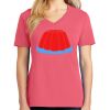 Cotton Women's V-neck Tee sing united test Thumbnail