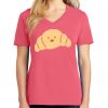Cotton Women's V-neck Tee sing united test Thumbnail