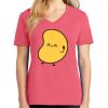 Cotton Women's V-neck Tee sing united test Thumbnail