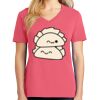 Cotton Women's V-neck Tee sing united test Thumbnail