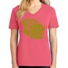 Cotton Women's V-neck Tee sing united test Thumbnail