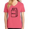 Cotton Women's V-neck Tee sing united test Thumbnail