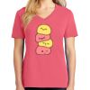 Cotton Women's V-neck Tee sing united test Thumbnail