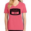 Cotton Women's V-neck Tee sing united test Thumbnail