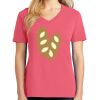 Cotton Women's V-neck Tee sing united test Thumbnail