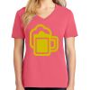 Cotton Women's V-neck Tee sing united test Thumbnail