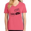 Cotton Women's V-neck Tee sing united test Thumbnail