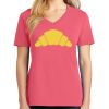 Cotton Women's V-neck Tee sing united test Thumbnail