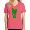 Cotton Women's V-neck Tee sing united test Thumbnail