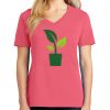 Cotton Women's V-neck Tee sing united test Thumbnail