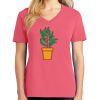 Cotton Women's V-neck Tee sing united test Thumbnail