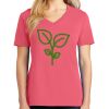 Cotton Women's V-neck Tee sing united test Thumbnail