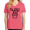Cotton Women's V-neck Tee sing united test Thumbnail