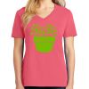 Cotton Women's V-neck Tee sing united test Thumbnail