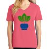 Cotton Women's V-neck Tee sing united test Thumbnail