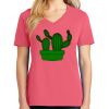 Cotton Women's V-neck Tee sing united test Thumbnail