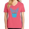 Cotton Women's V-neck Tee sing united test Thumbnail
