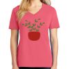 Cotton Women's V-neck Tee sing united test Thumbnail