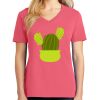 Cotton Women's V-neck Tee sing united test Thumbnail
