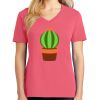 Cotton Women's V-neck Tee sing united test Thumbnail