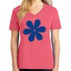 Cotton Women's V-neck Tee sing united test Thumbnail