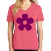 Cotton Women's V-neck Tee sing united test Thumbnail