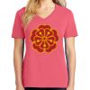 Cotton Women's V-neck Tee sing united test Thumbnail