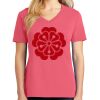 Cotton Women's V-neck Tee sing united test Thumbnail