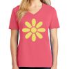 Cotton Women's V-neck Tee sing united test Thumbnail