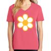 Cotton Women's V-neck Tee sing united test Thumbnail