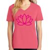 Cotton Women's V-neck Tee sing united test Thumbnail