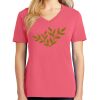 Cotton Women's V-neck Tee sing united test Thumbnail