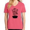 Cotton Women's V-neck Tee sing united test Thumbnail