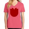 Cotton Women's V-neck Tee sing united test Thumbnail