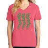 Cotton Women's V-neck Tee sing united test Thumbnail