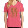 Cotton Women's V-neck Tee sing united test Thumbnail