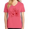Cotton Women's V-neck Tee sing united test Thumbnail