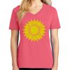 Cotton Women's V-neck Tee sing united test Thumbnail