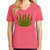 Cotton Women's V-neck Tee sing united test Thumbnail