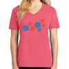 Cotton Women's V-neck Tee sing united test Thumbnail