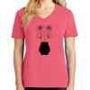 Cotton Women's V-neck Tee sing united test Thumbnail
