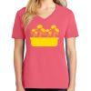 Cotton Women's V-neck Tee sing united test Thumbnail
