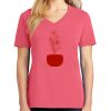 Cotton Women's V-neck Tee sing united test Thumbnail
