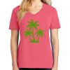 Cotton Women's V-neck Tee sing united test Thumbnail