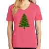 Cotton Women's V-neck Tee sing united test Thumbnail