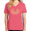 Cotton Women's V-neck Tee sing united test Thumbnail