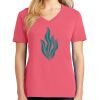 Cotton Women's V-neck Tee sing united test Thumbnail