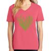 Cotton Women's V-neck Tee sing united test Thumbnail
