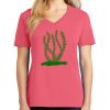 Cotton Women's V-neck Tee sing united test Thumbnail